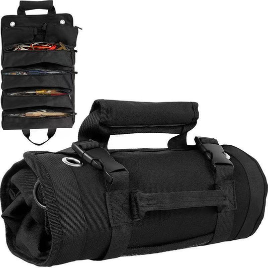 Canvas Tool Roll-Up Bag – Multi-Pocket Organiser
