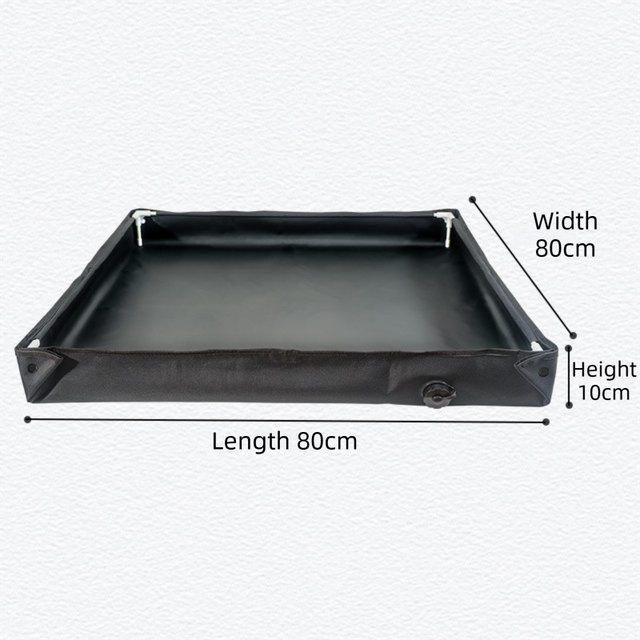 Foldable Outdoor Shower Tray 80×80cm – Collapsible Water Basin for Camping & Beach
