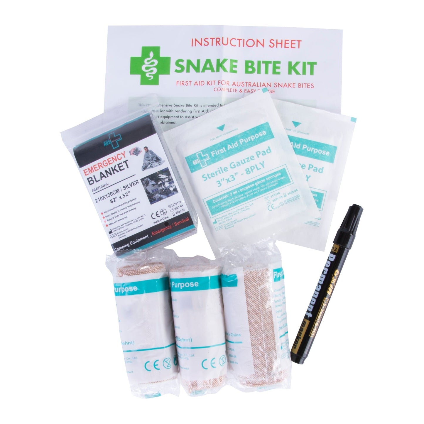 Snake Bite First Aid Kit – 9-Piece Emergency Response Set