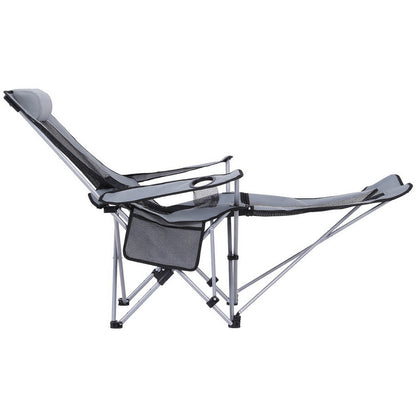 Weisshorn Adjustable Reclining Camping Chair – 4-Position, Removable Footrest