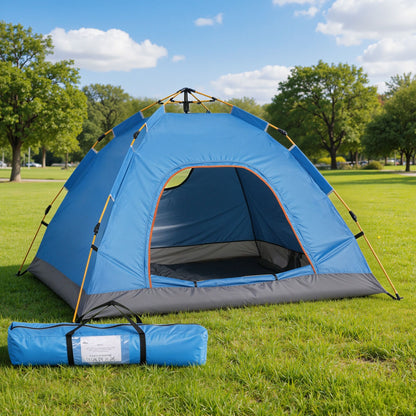 Weisshorn 2-Person Instant Pop-Up Camping Tent – Blue, 210D Oxford
