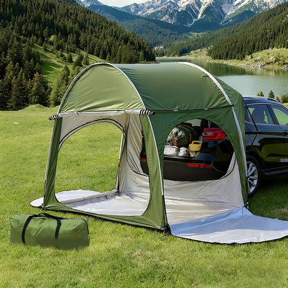 Weisshorn Car SUV Camping Tent – Rear Hatchback Extension Green