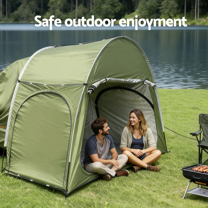 Weisshorn Car SUV Camping Tent – Rear Hatchback Extension Green